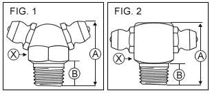 DOUBLE HEAD GREASE FITTING